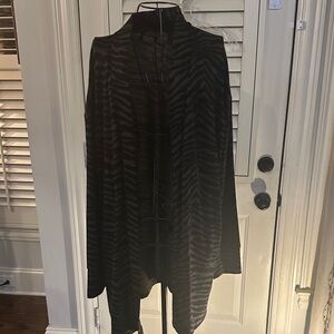 Sanctuary Black Zebra Pattern Cardigan